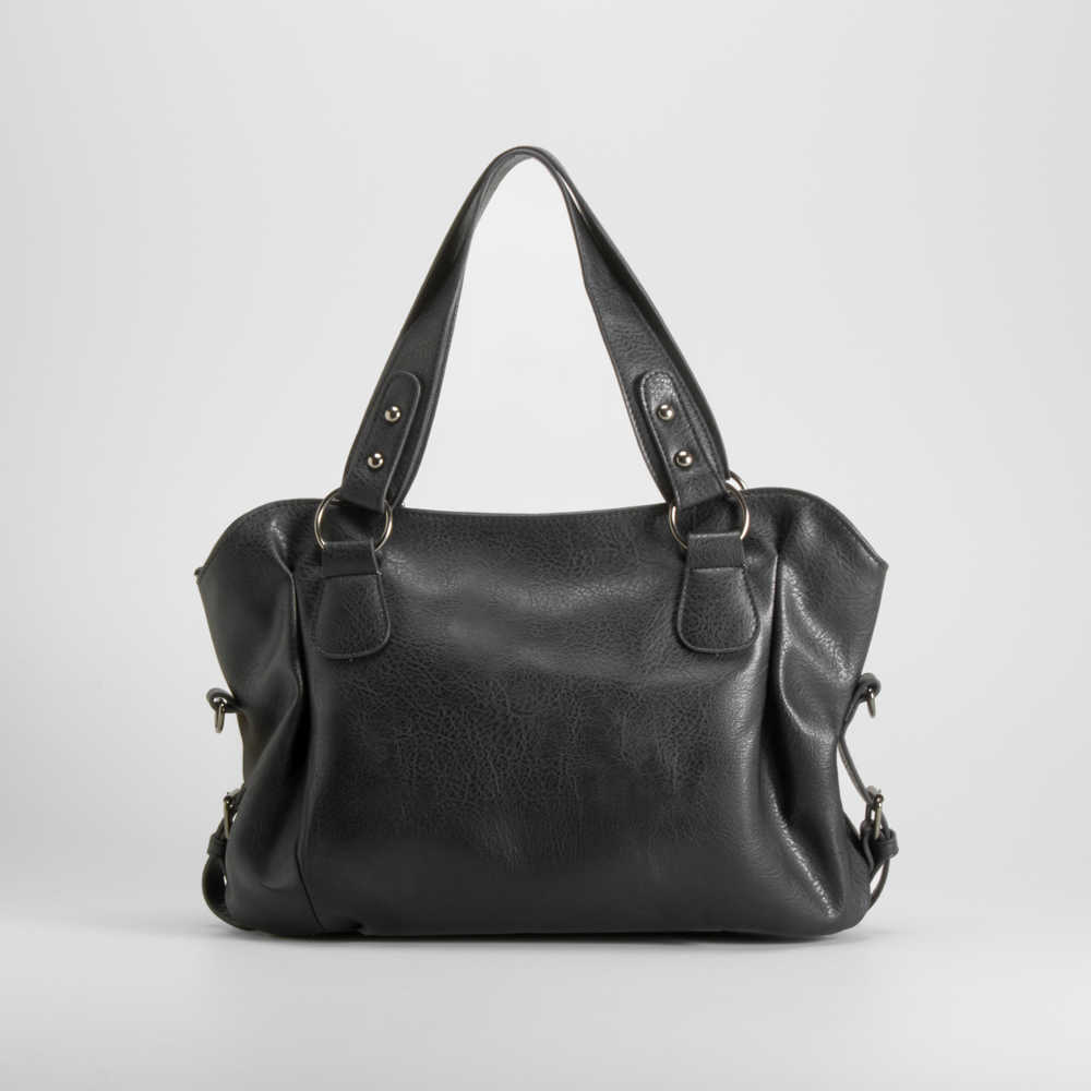 Bolso shopping hebillas negro PICCOLA PIU - Color: NEGRO