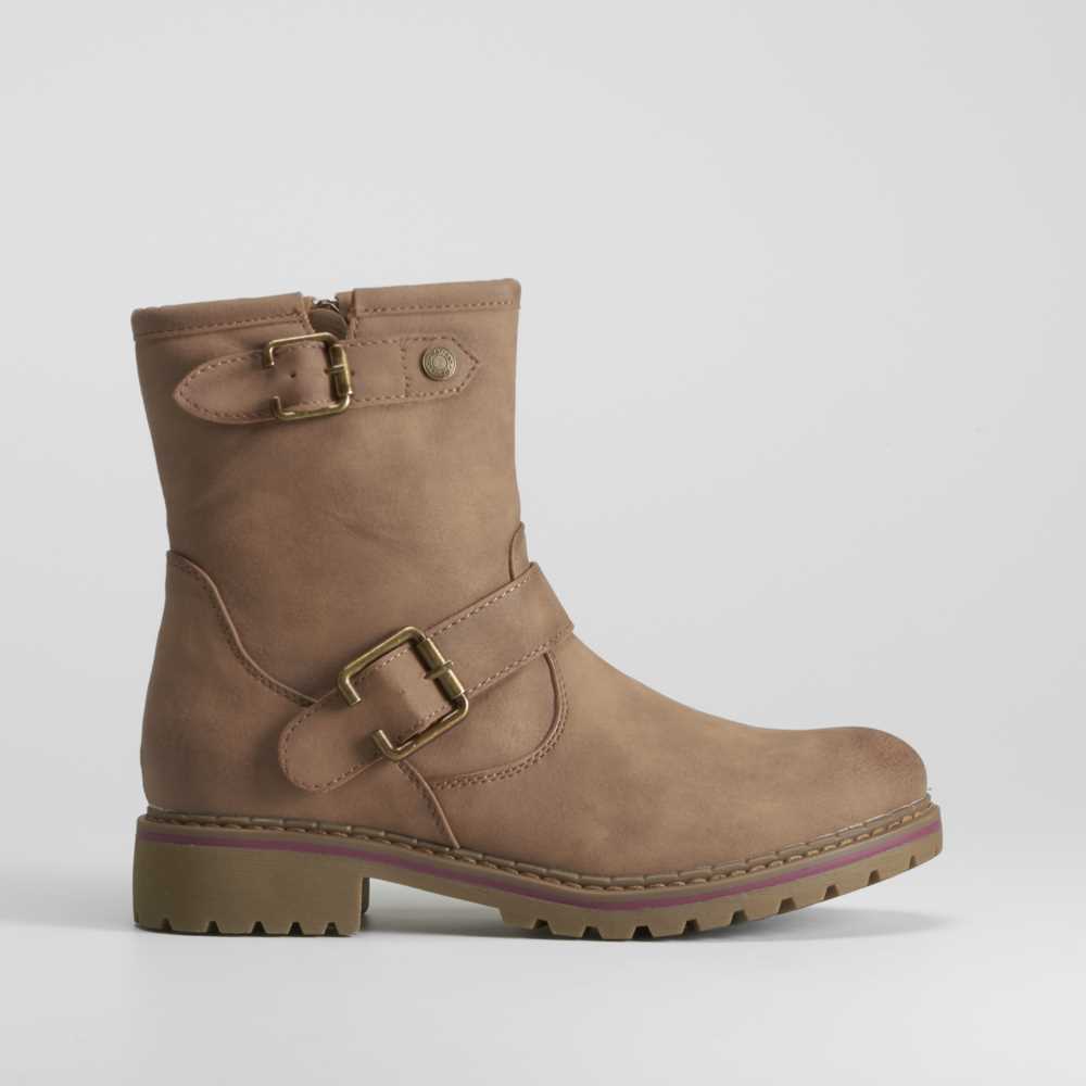 Botín motorista beige REFRESH - Talla: 41