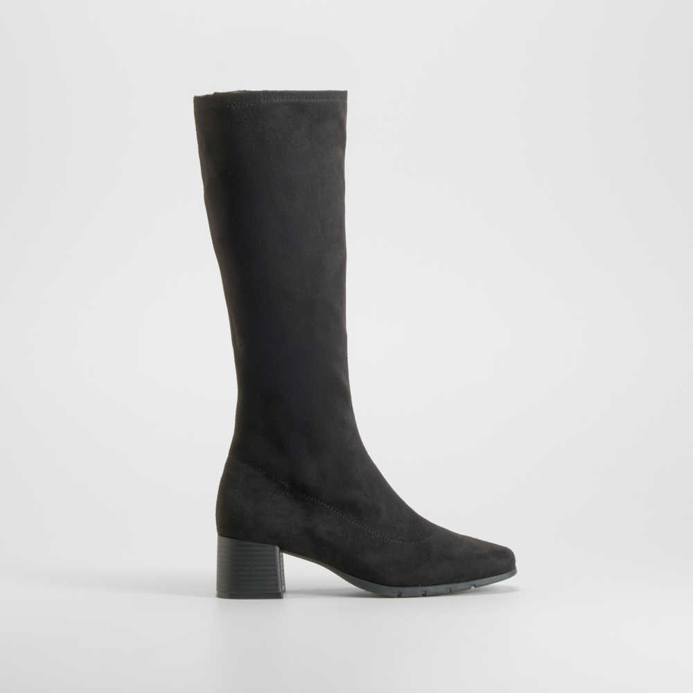 Bota tacón Double Fit elástico negra COMFEET - Talla: 41