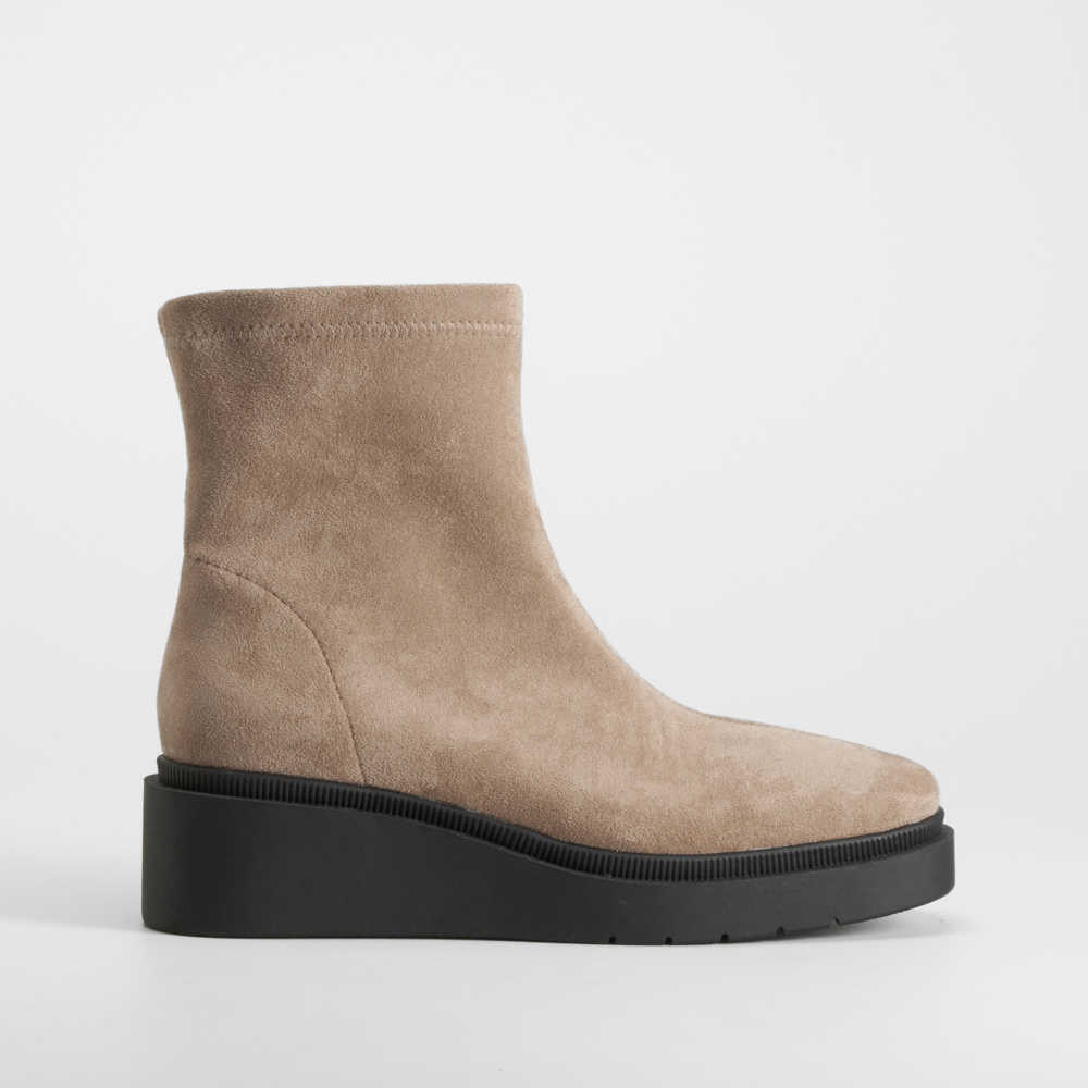 Botín cuña elástico taupe PICCOLA PIU - Talla: 41
