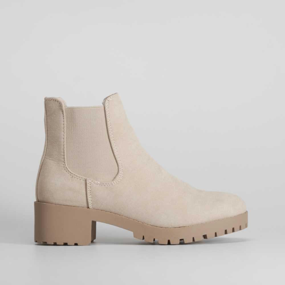 Botín chelsea basic track beige NYC - Talla: 41