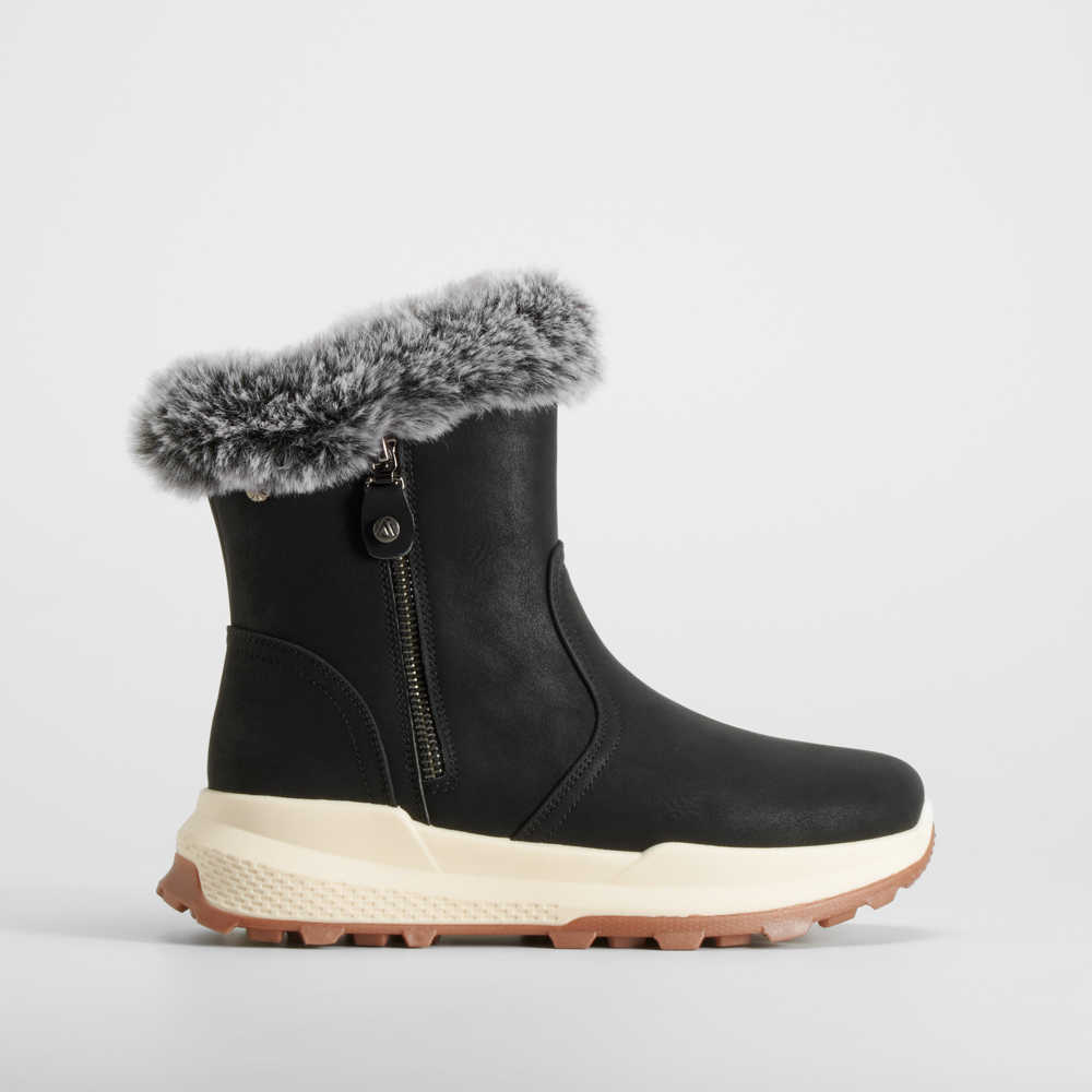 Botín cuello pelo negro SENDA ROAD - Talla: 41