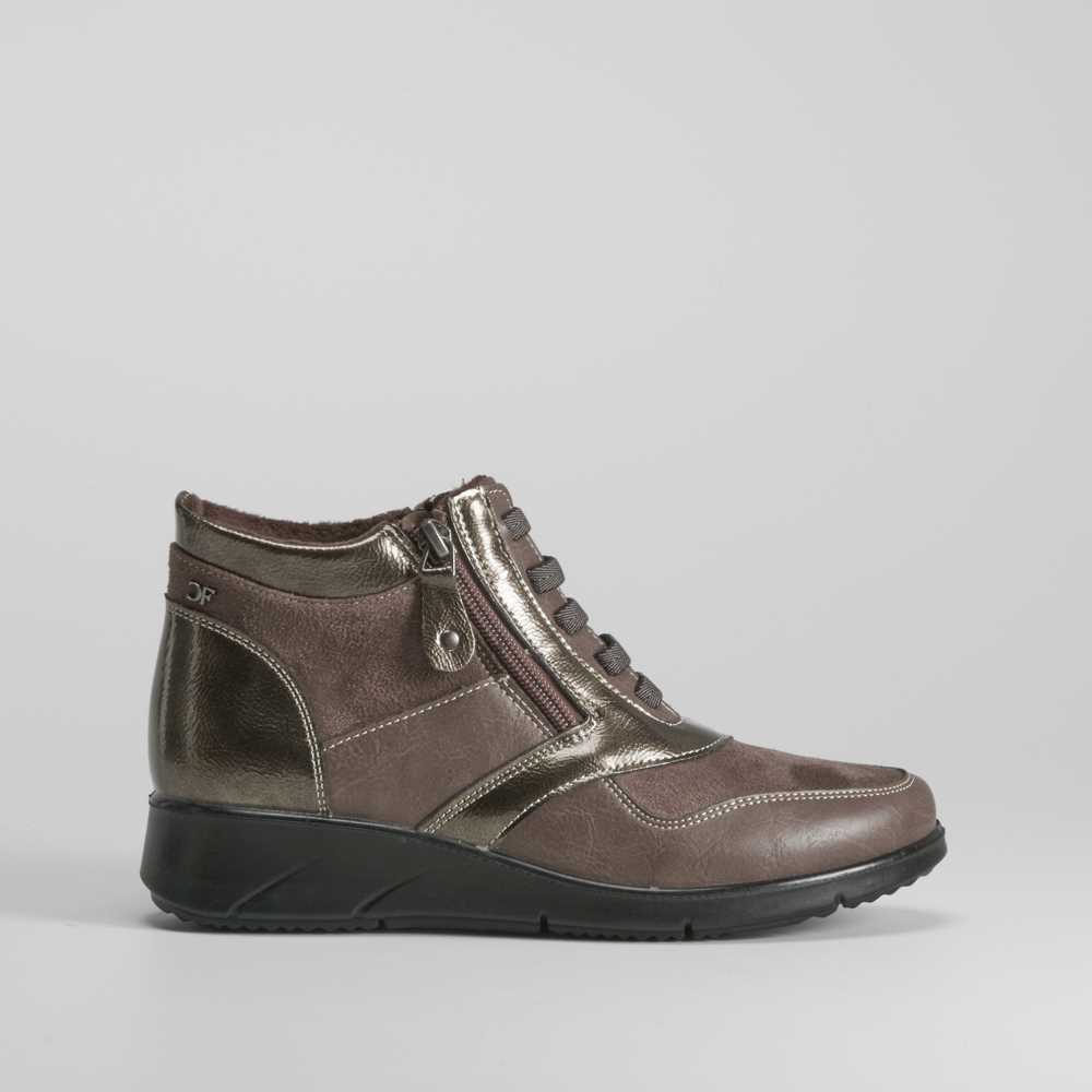 Botín cremallera taupe COMFEET - Talla: 41