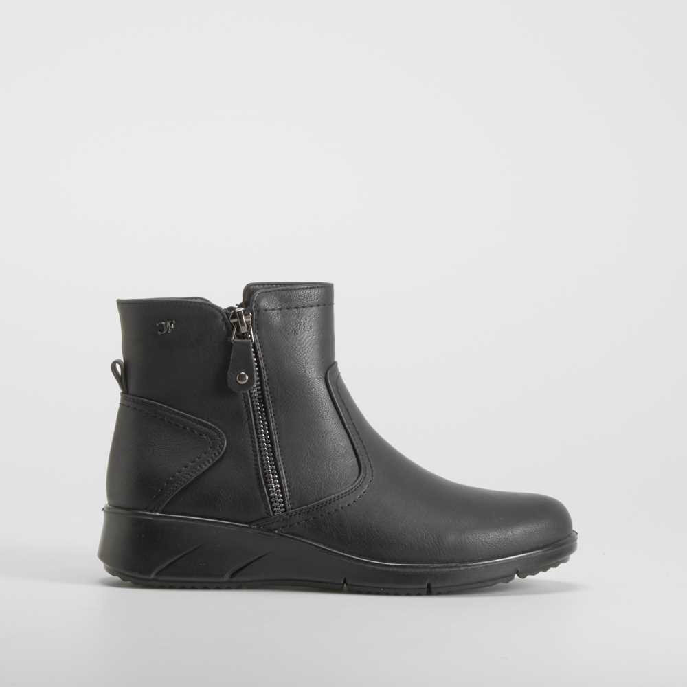 Botín cremallera Soft Insock negro COMFEET - Talla: 41