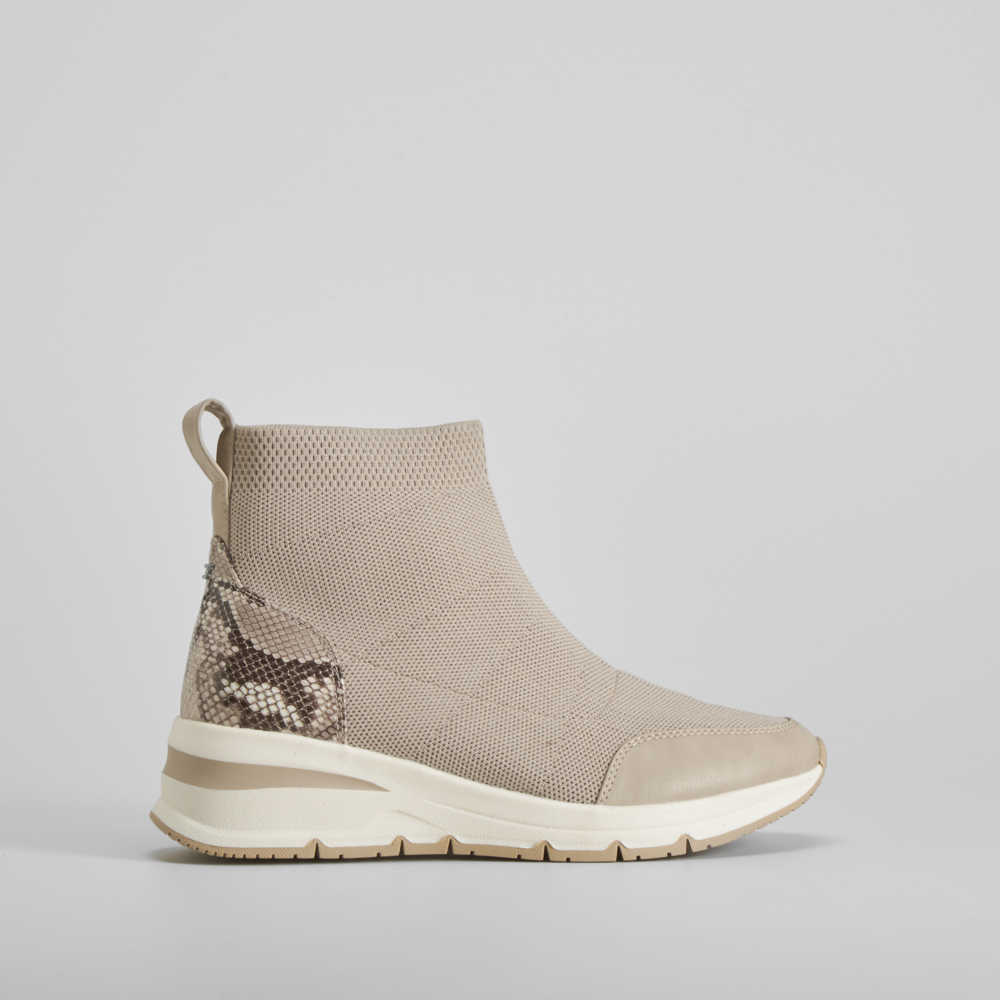 Botín talón snake Shock Absorber beige COMFEET - Talla: 41