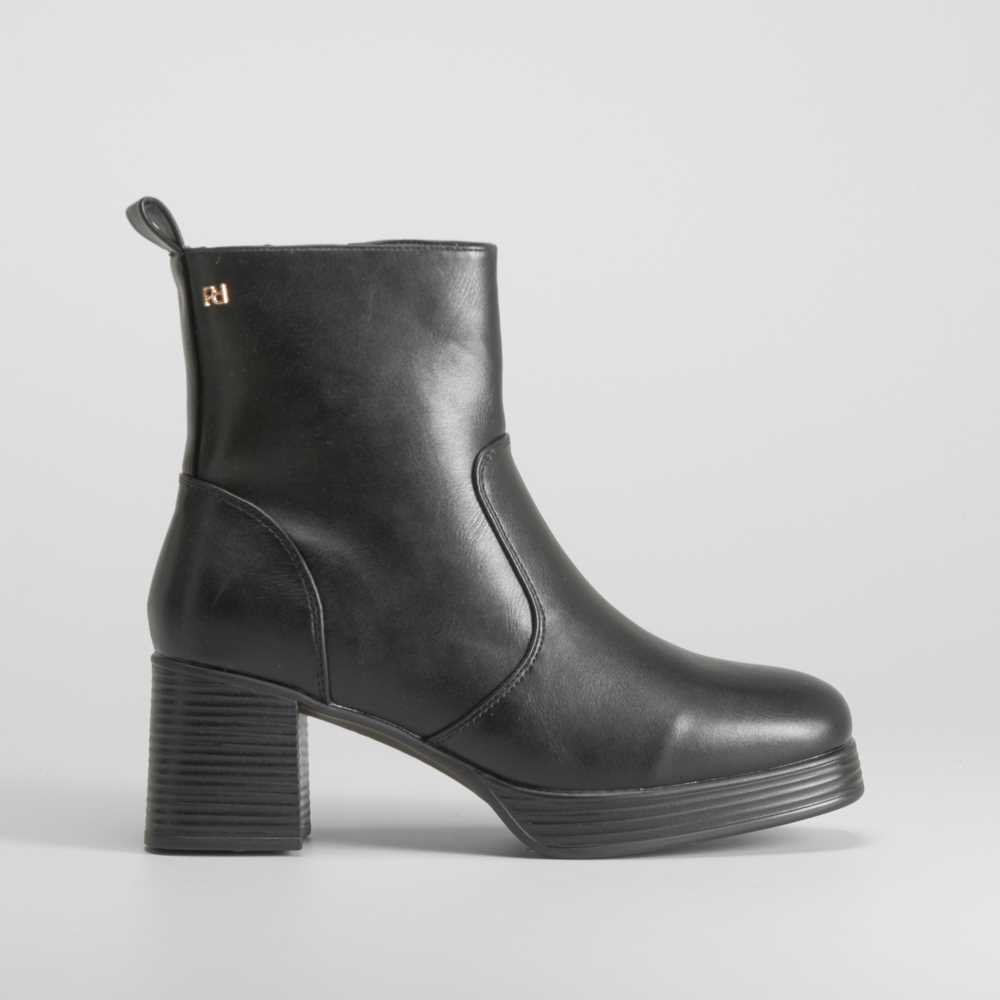 Botín de tacón con plataforma negro PICCOLA PIU - Talla: 40