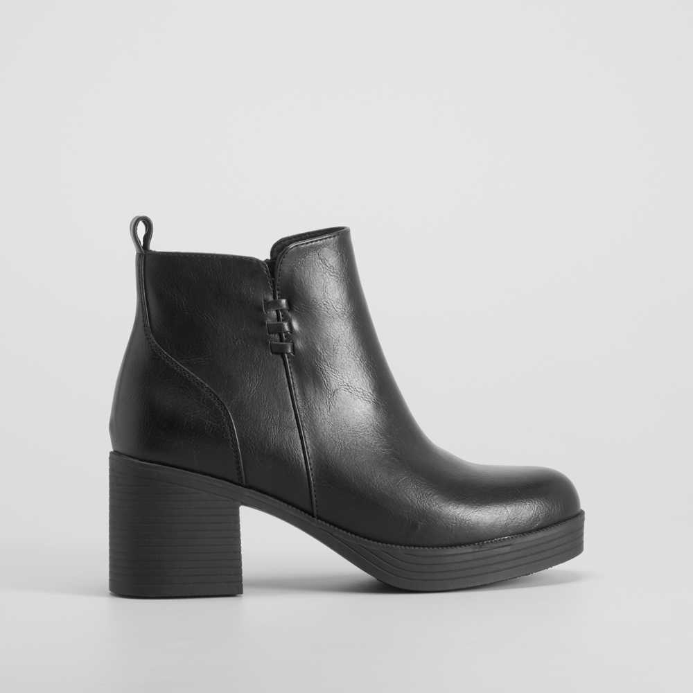 Botín tacón negro SENDA ROAD - Talla: 38
