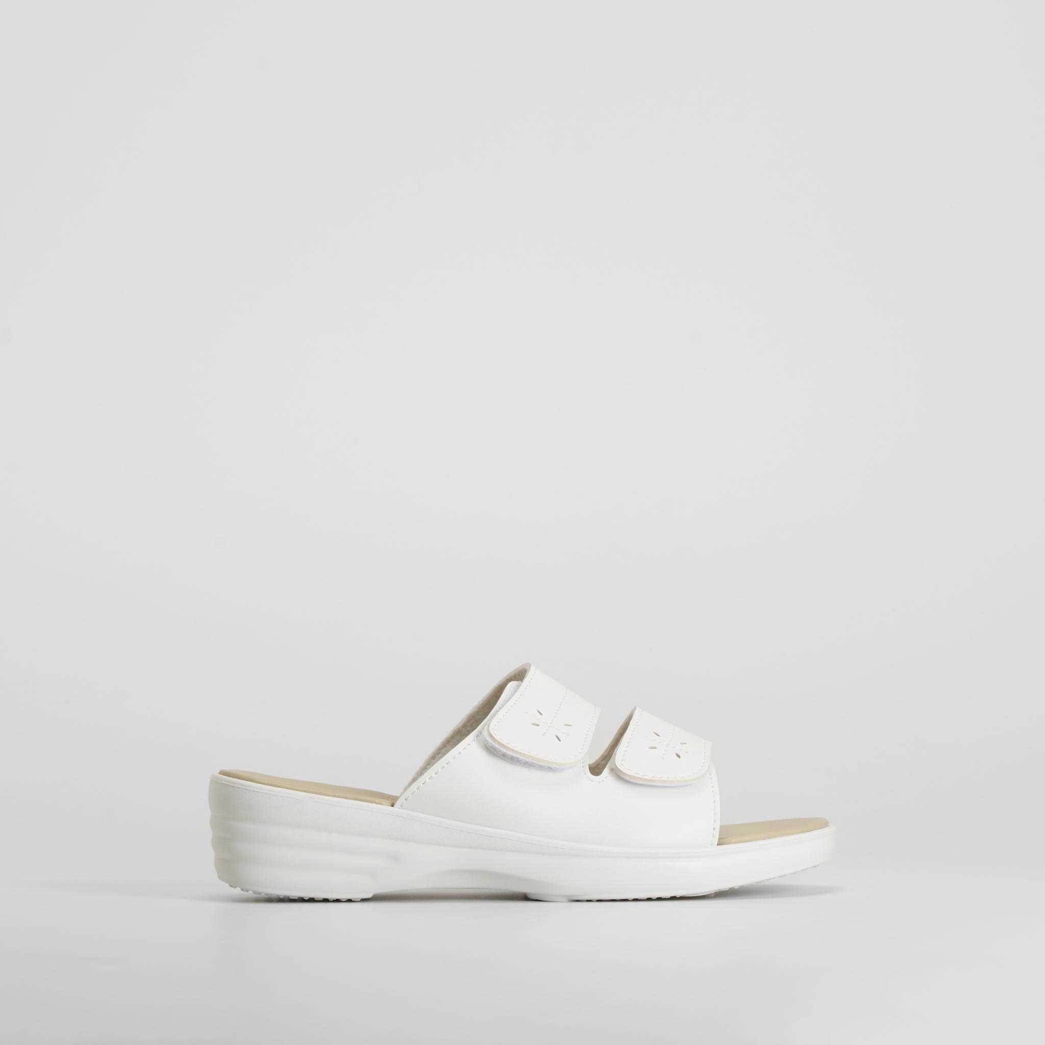 Chancla playa cuña hebillas blanca COCONUT - Talla: 41