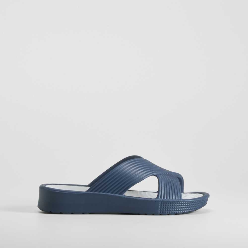 Chancla de playa de cuña cruzada azul COCONUT - Talla: 41