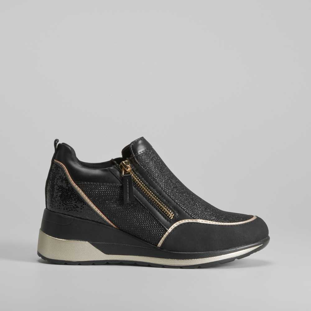Sneaker cremallera y cuña PICCOLA PIU - Talla: 41