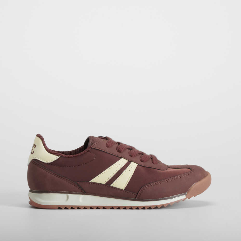 Sneaker retro beige y marrón NYC - Talla: 41