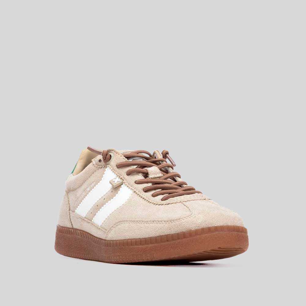 Deportiva sneaker suela caramelo beige NYC - Talla: 41