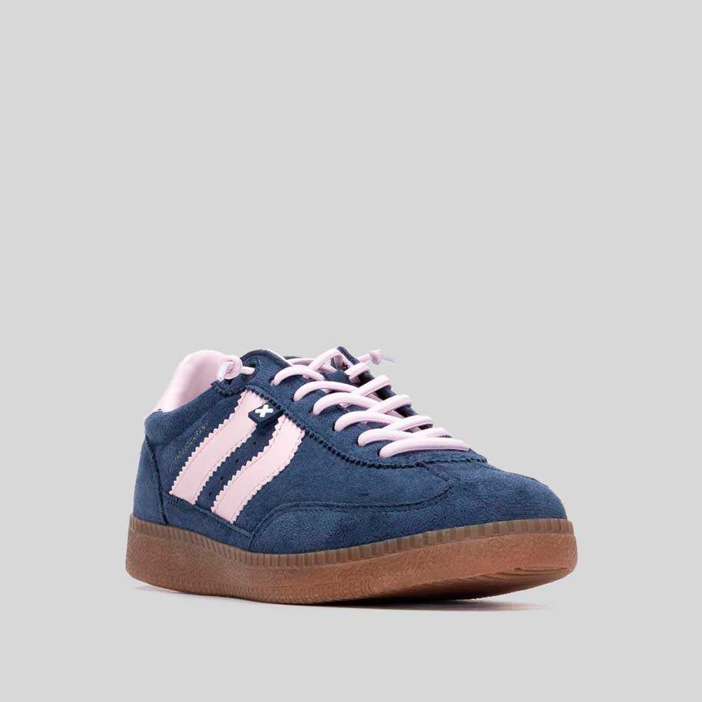 Deportiva sneaker suela caramelo azul marino NYC - Talla: 41