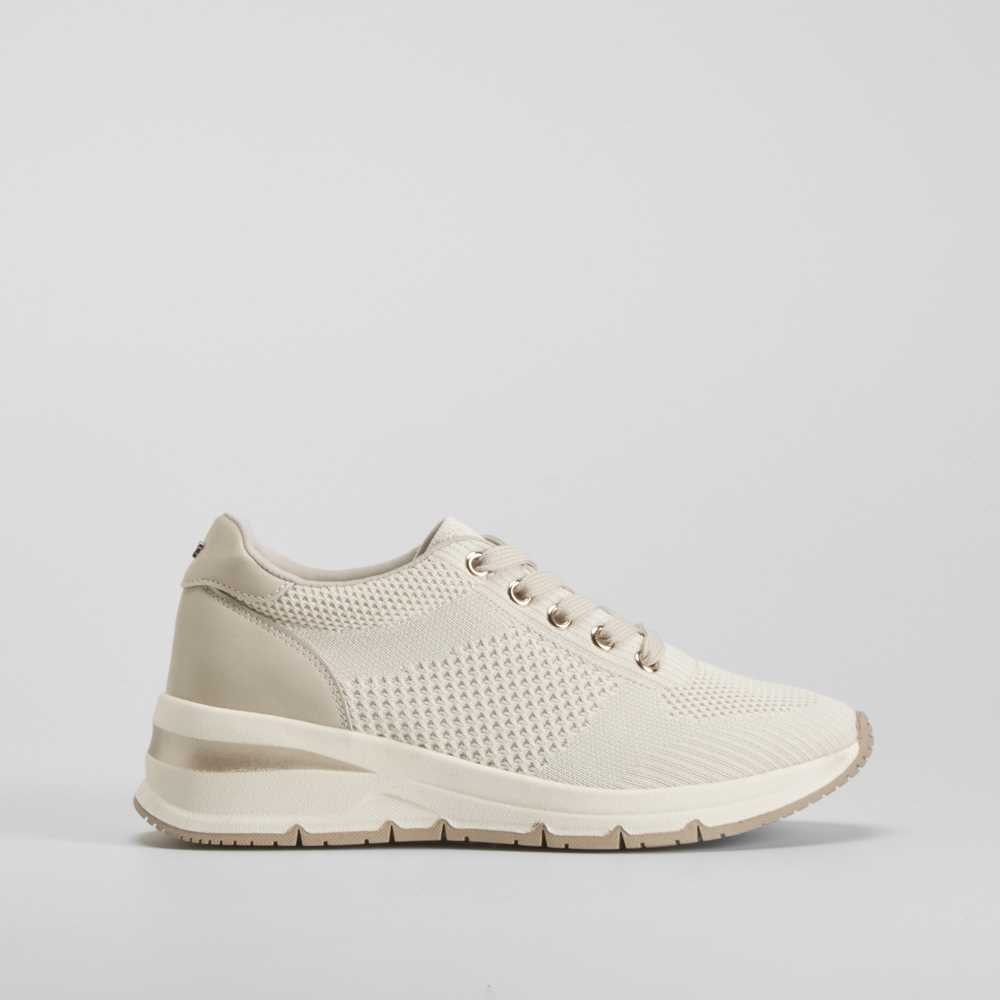 Sneaker cuña beige COMFEET - Talla: 42