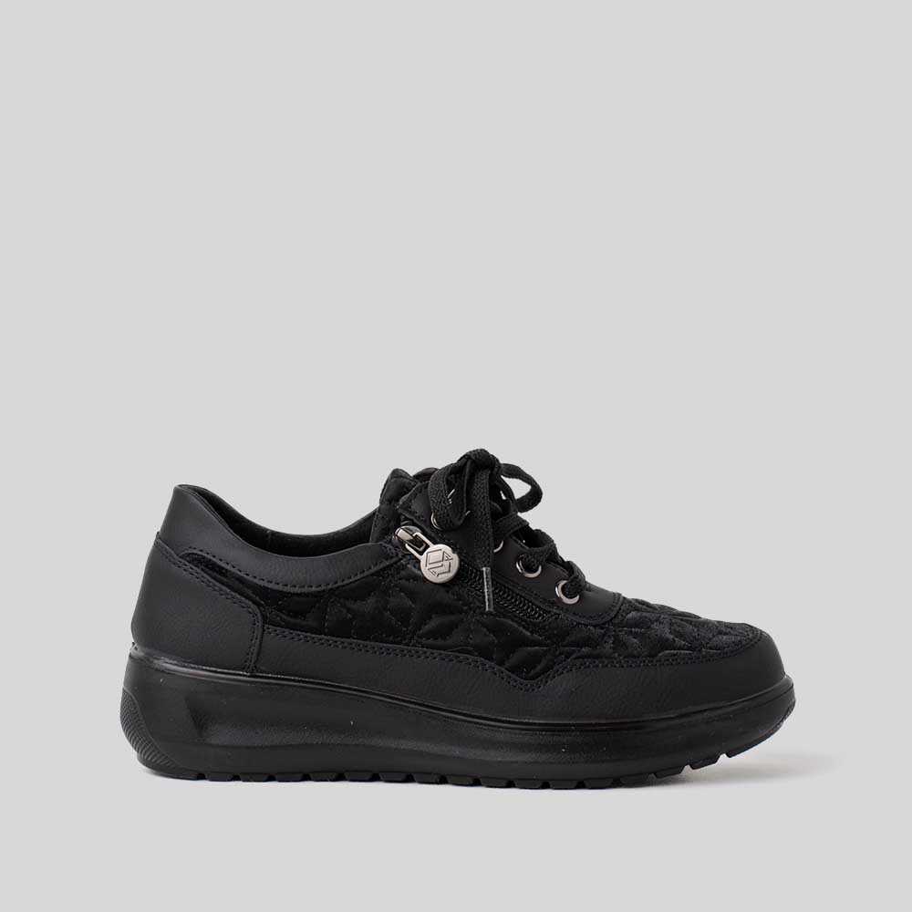 Deportiva casual bordados negra MYSOFT - Talla: 40