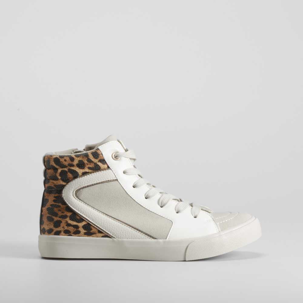 Deportiva alta leopardo multicolor NYC - Talla: 41
