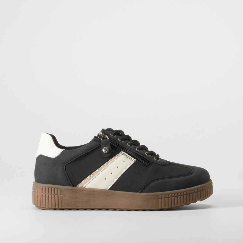 Deportiva piso caramelo negra SENDA ROAD - Talla: 41