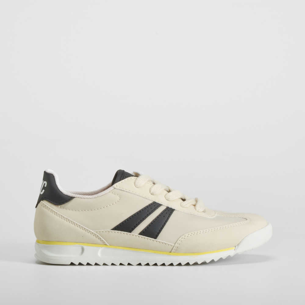 Deportiva casual blanca y negra NYC - Talla: 41
