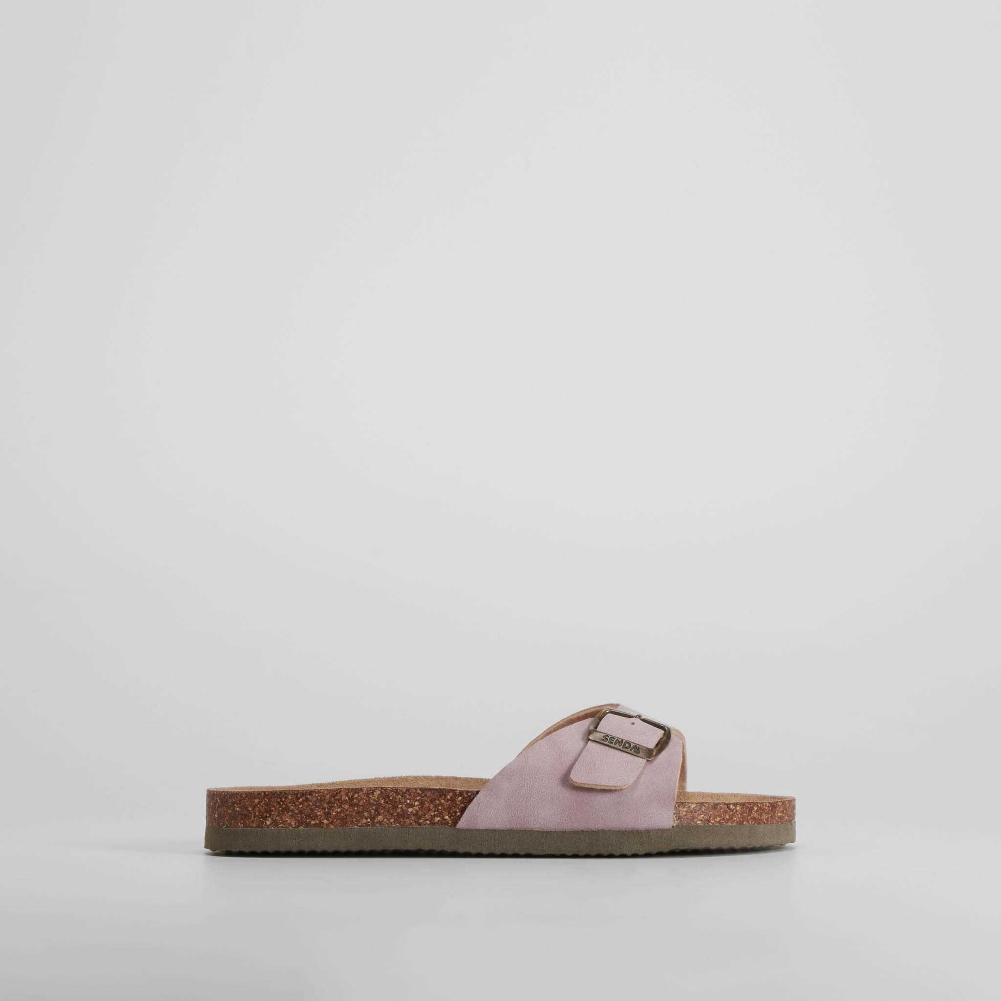 Sandalia bio corcho hebilla morado SENDA ROAD - Talla: 38