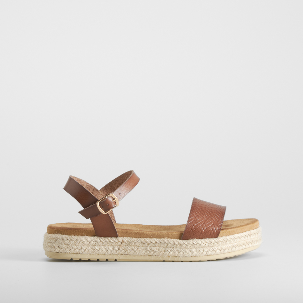 Sandalia yute marrón SENDA ROAD - Talla: 38
