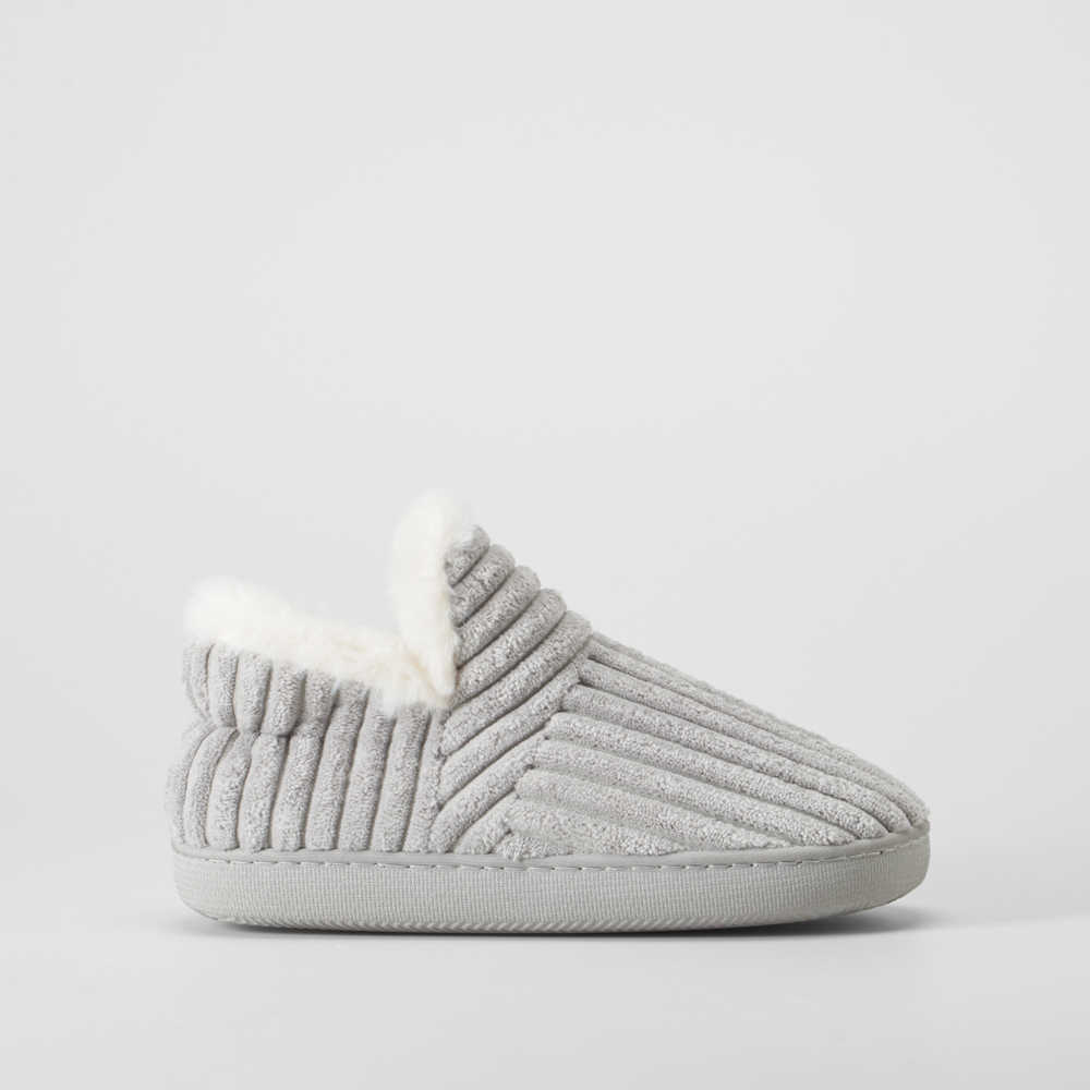 Zapatilla botín pana gris OLYNE - Talla: 40/41