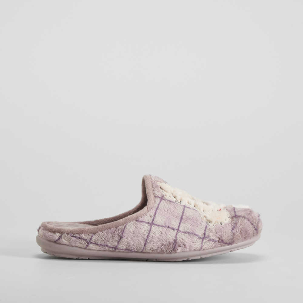 Zapatilla casa perro taupe OLYNE - Talla: 41