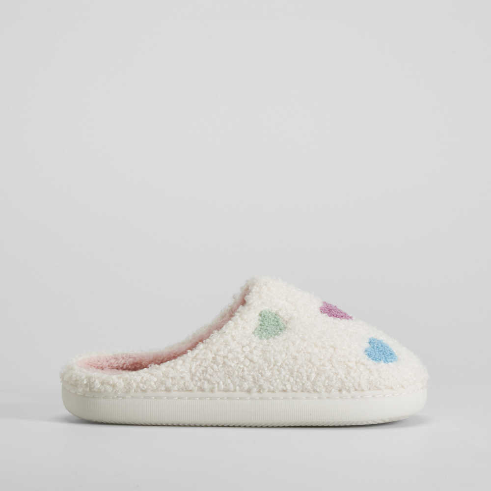 Zapatilla casa corazones blanca OLYNE - Talla: 41