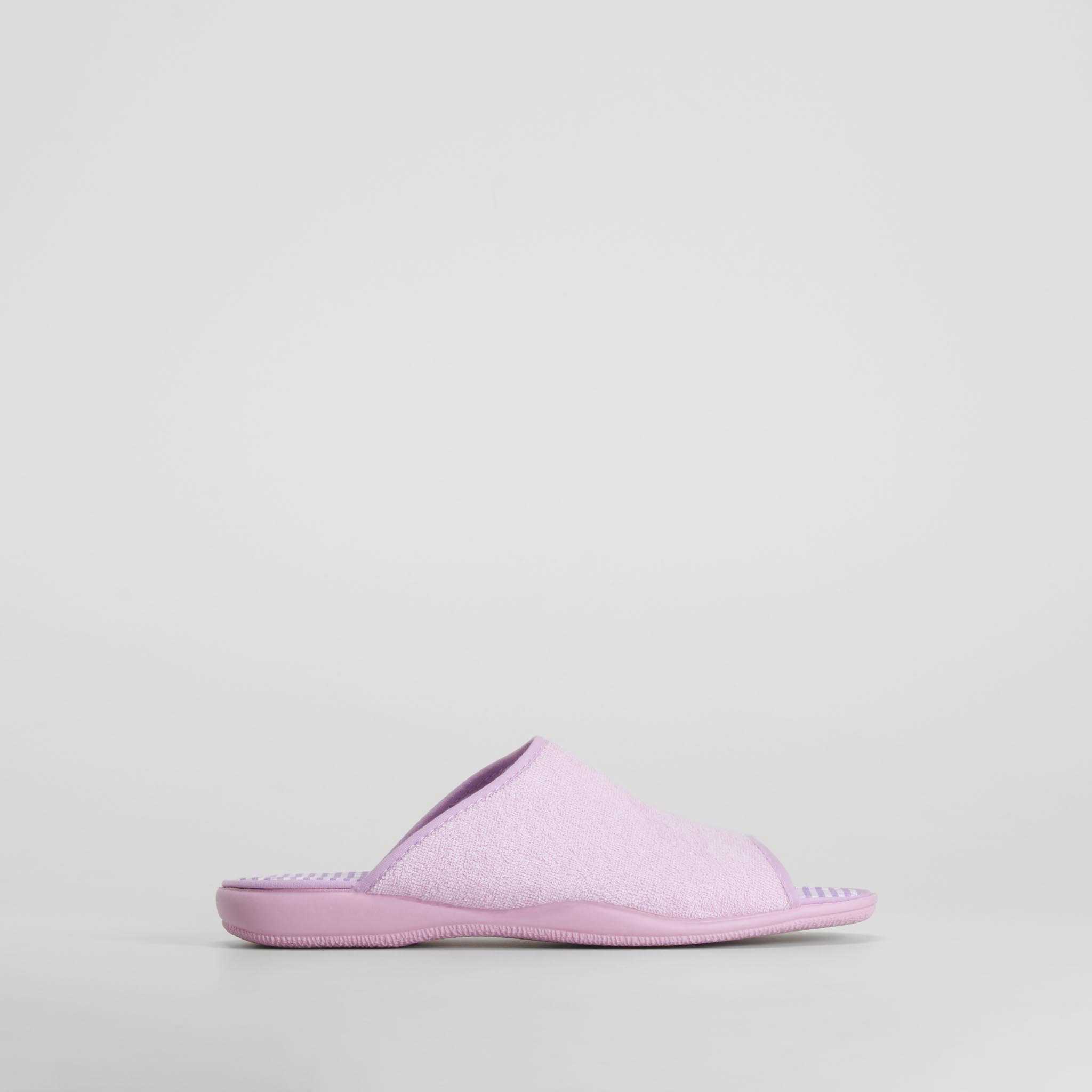 Zapatilla de casa abierta morado OLYNE - Talla: 36