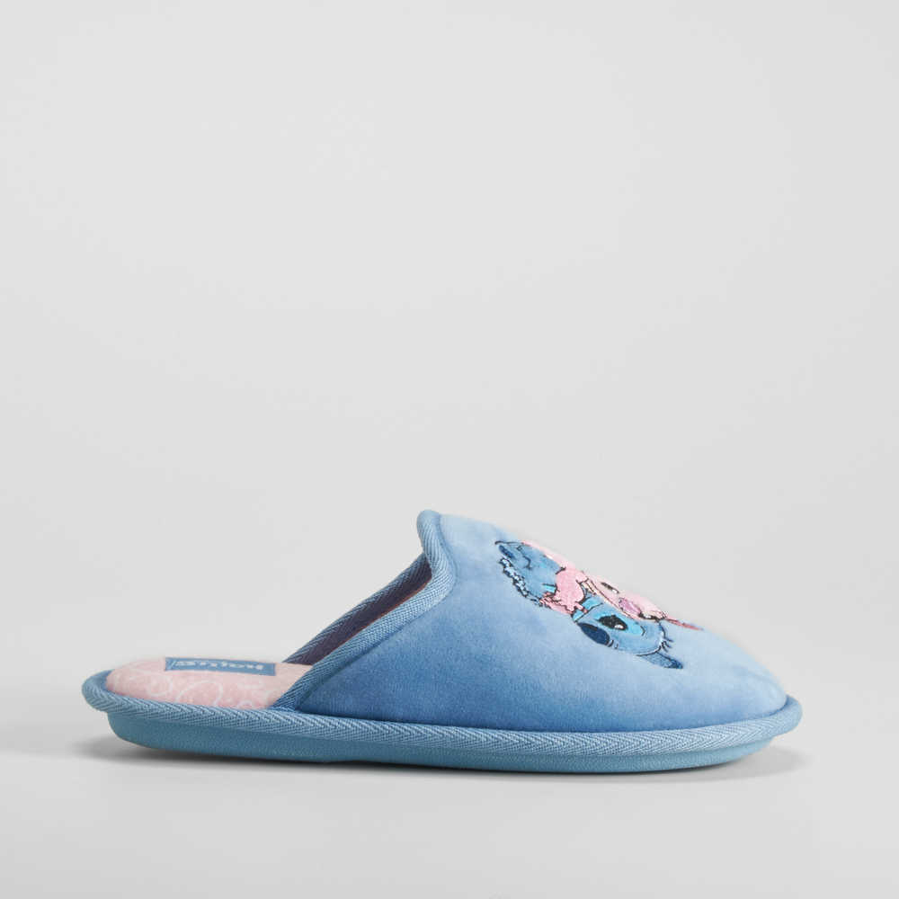Zapatilla casa bordada azul STITCH - Talla: 41