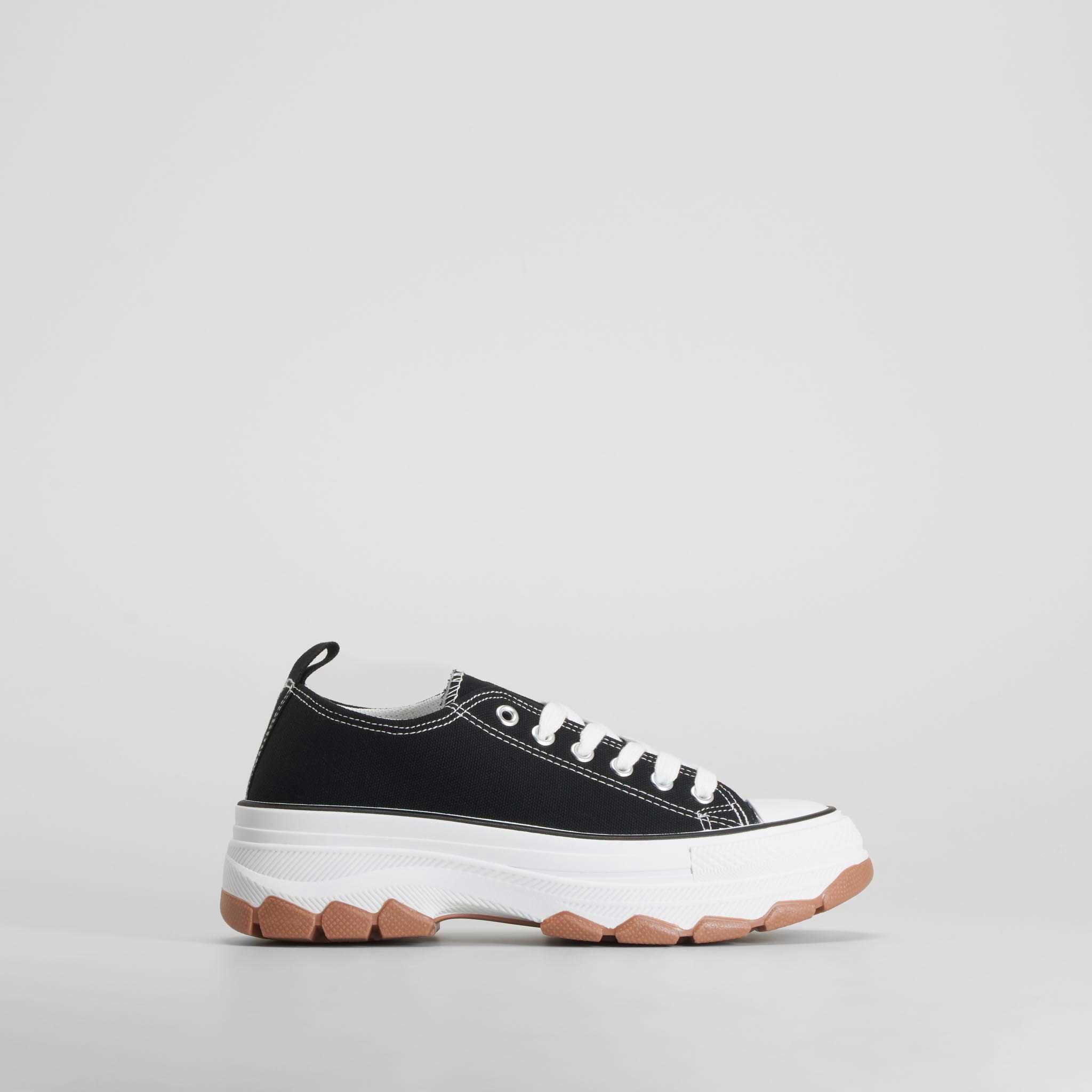 Zapatilla lona baja chunky negra NYC - Talla: 35