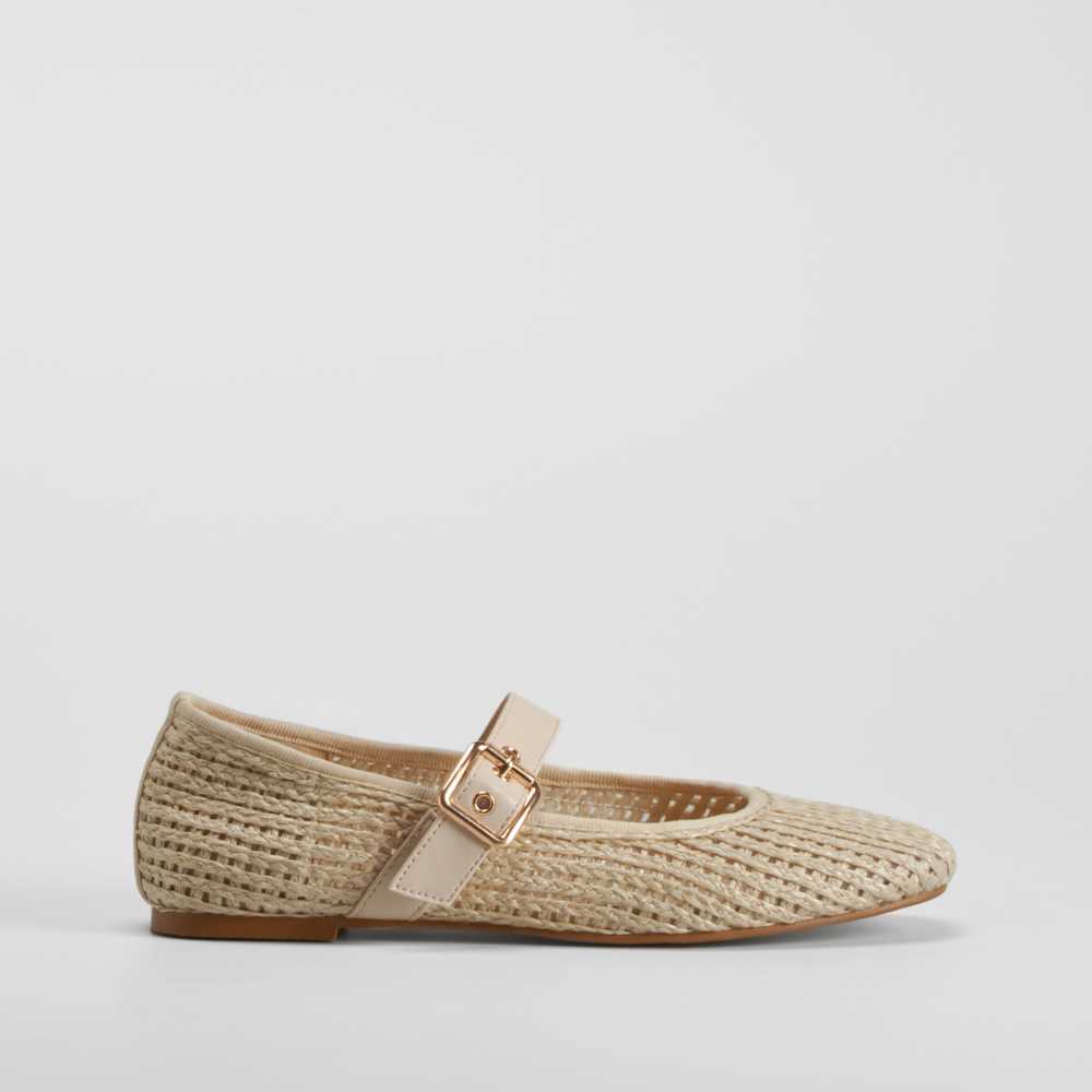Merceditas rafia beige PICCOLA PIU - Talla: 37