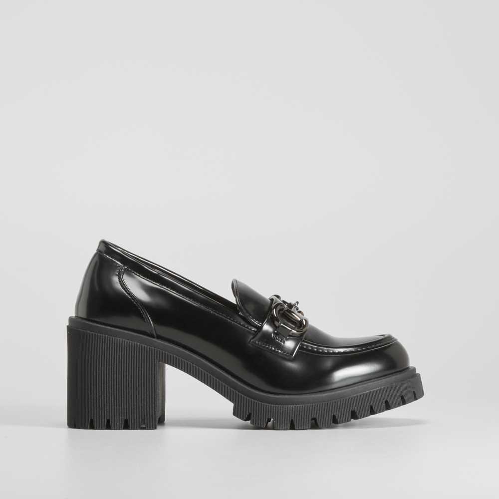 Mocasín de tacón negro NYC - Talla: 41