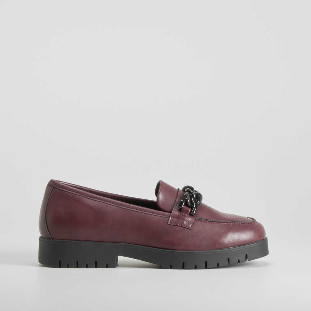 Mocasín cadena burdeos COMFEET - Talla: 41
