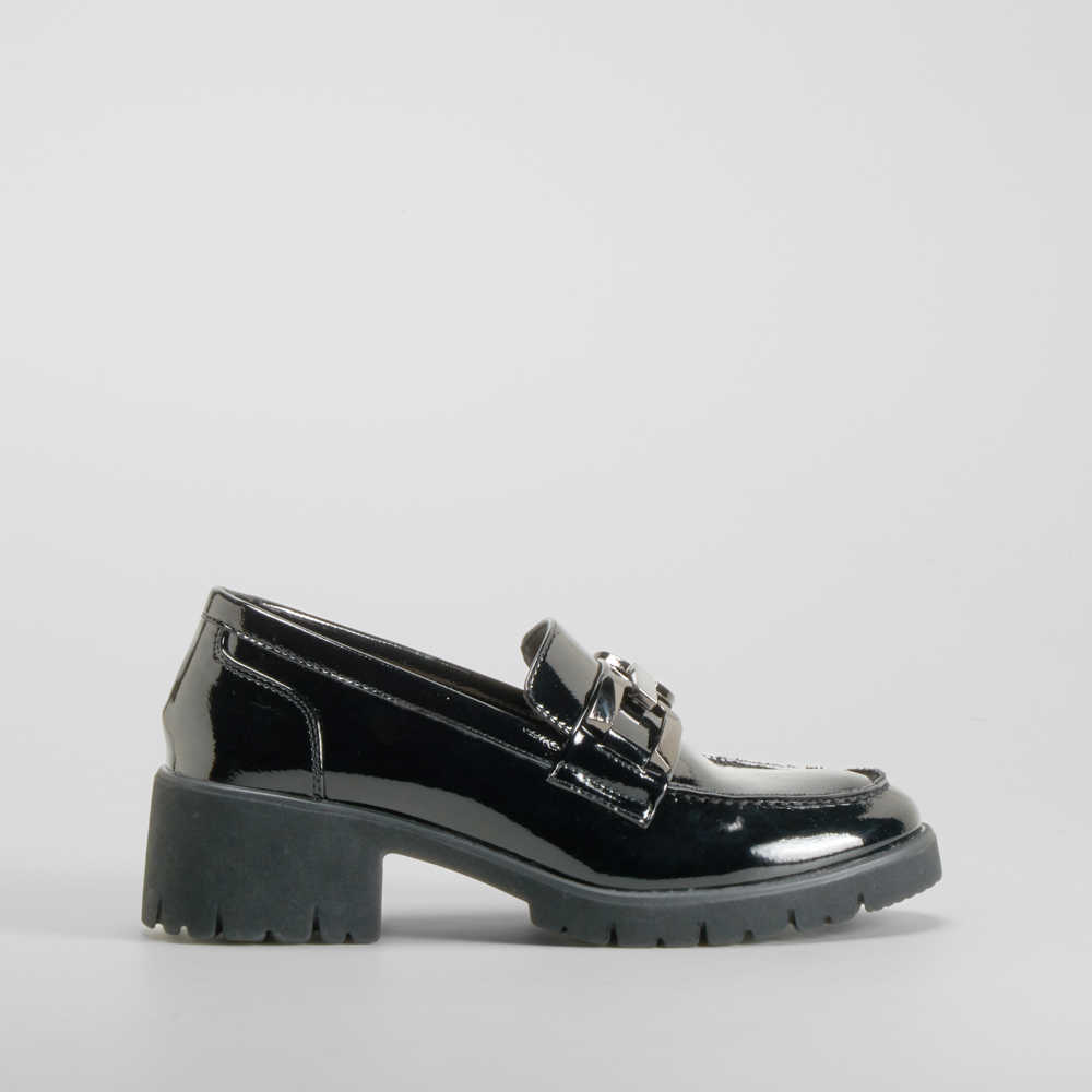 Mocasín tacón Shock Absorber negro COMFEET - Talla: 41