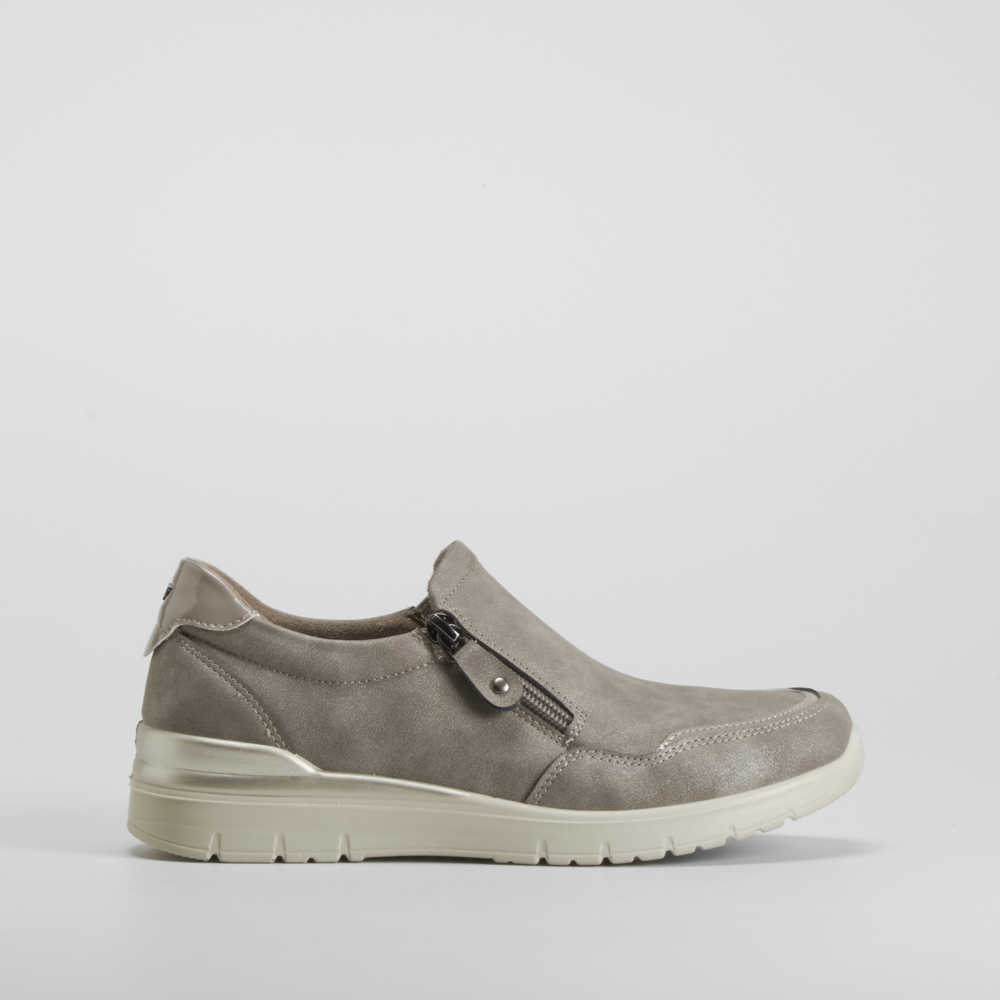 Zapato cremallera taupe COMFEET - Talla: 41