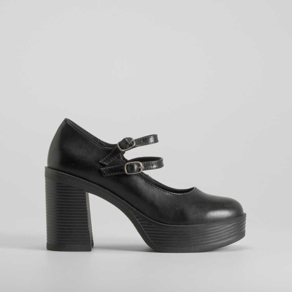 Zapato tacón plataforma negro NYC - Talla: 40