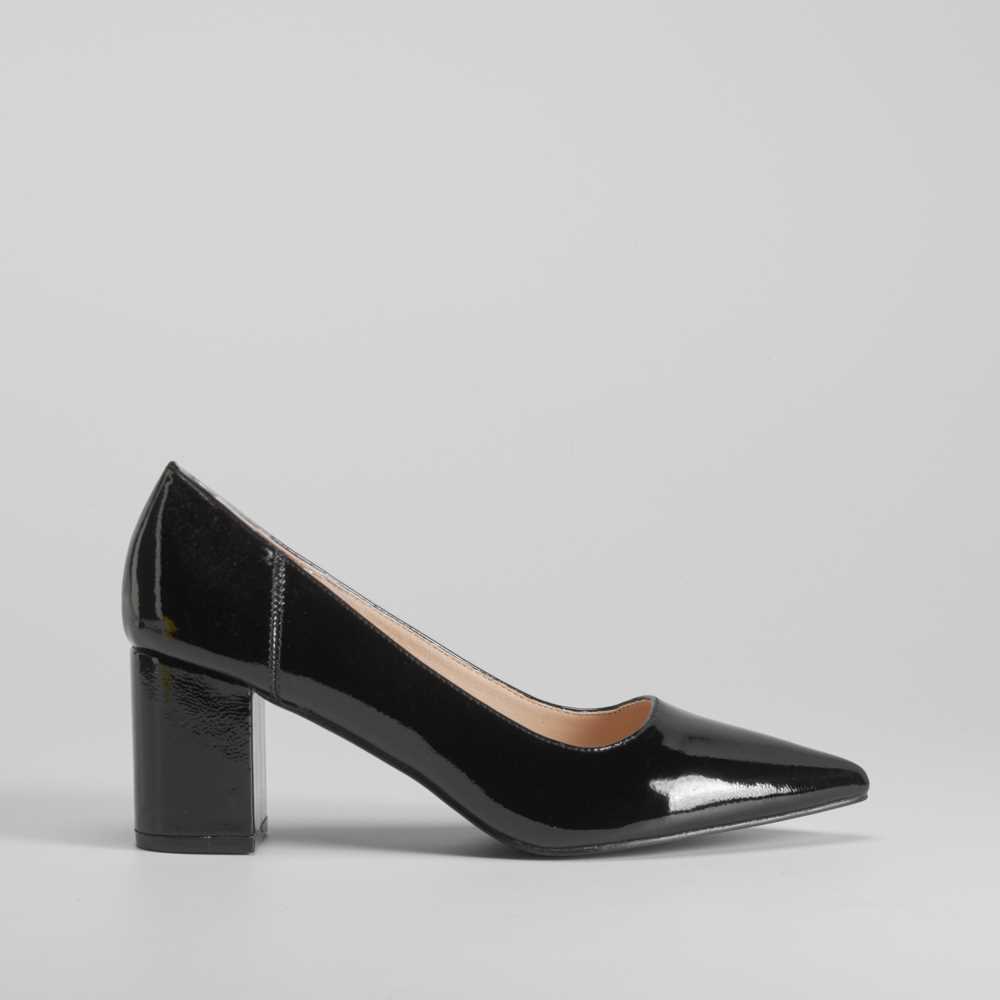 Zapato tacón ancho negro PICCOLA PIU - Talla: 40