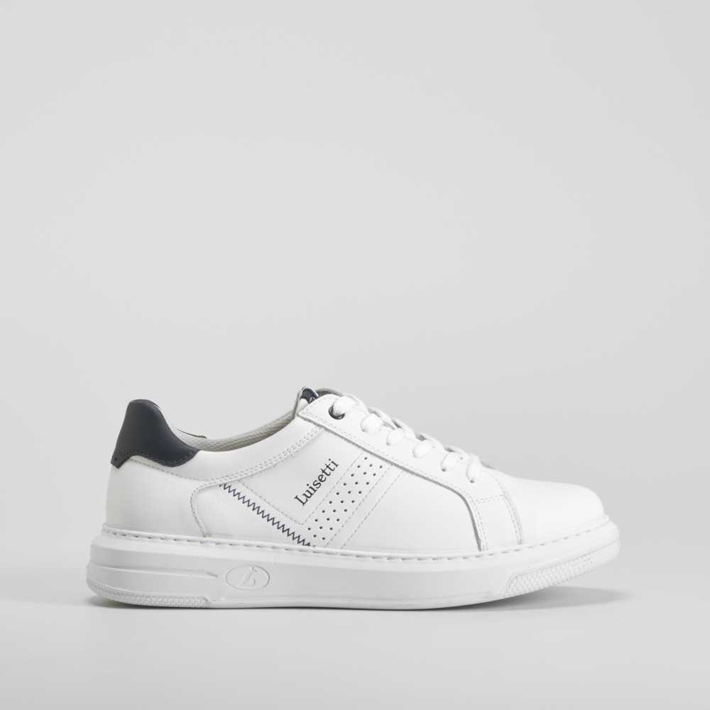 Zapatilla urbana piel blanca LUISETTI - Talla: 45