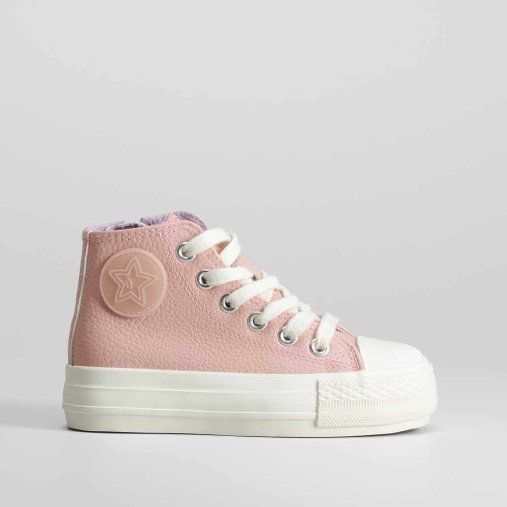 Zapatilla alta rosa con cordones OH GIRL - Talla: 31