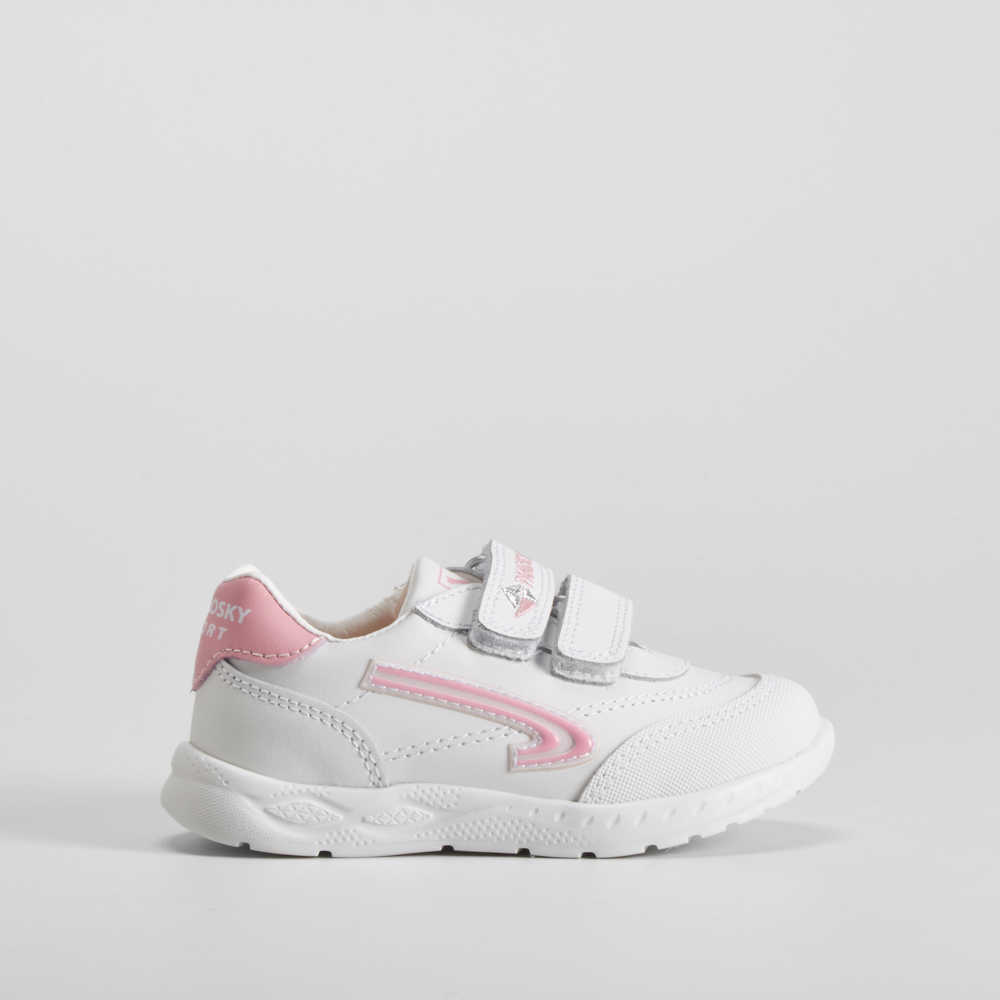 Deportiva piel tres velcros blanca PABLOSKY - Talla: 27