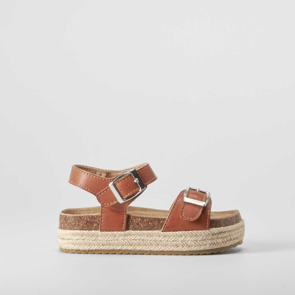 Sandalia bio yute camel XTI - Talla: 32