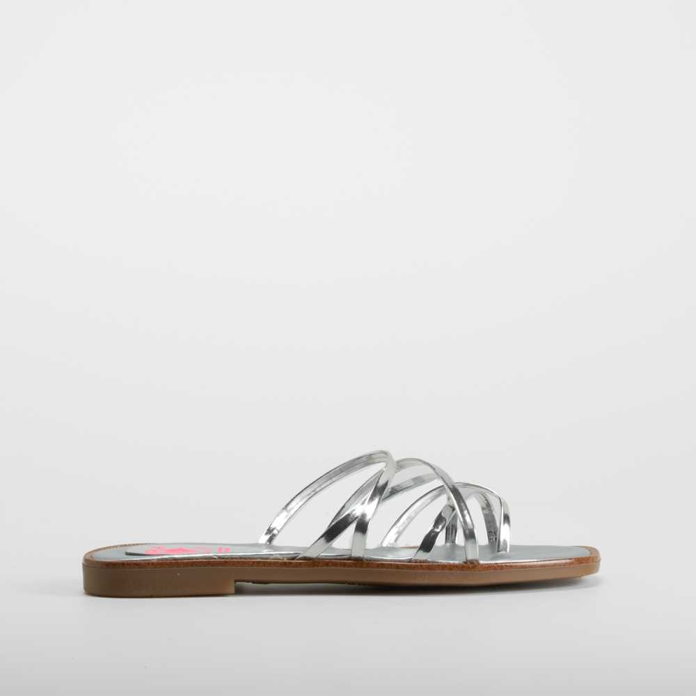 Sandalia tiras piel plata PABLOSKY - Talla: 34