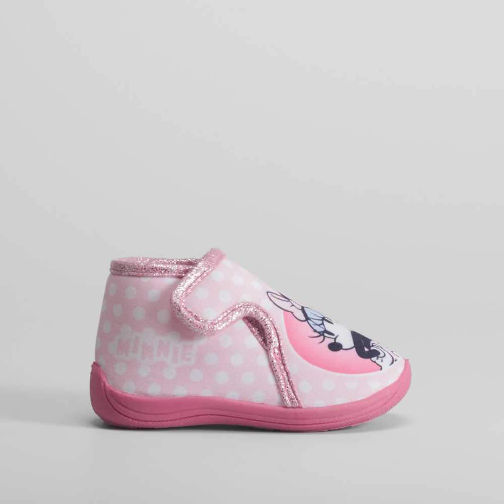 Zapatilla casa cerrada rosa MINNIE - Talla: 19