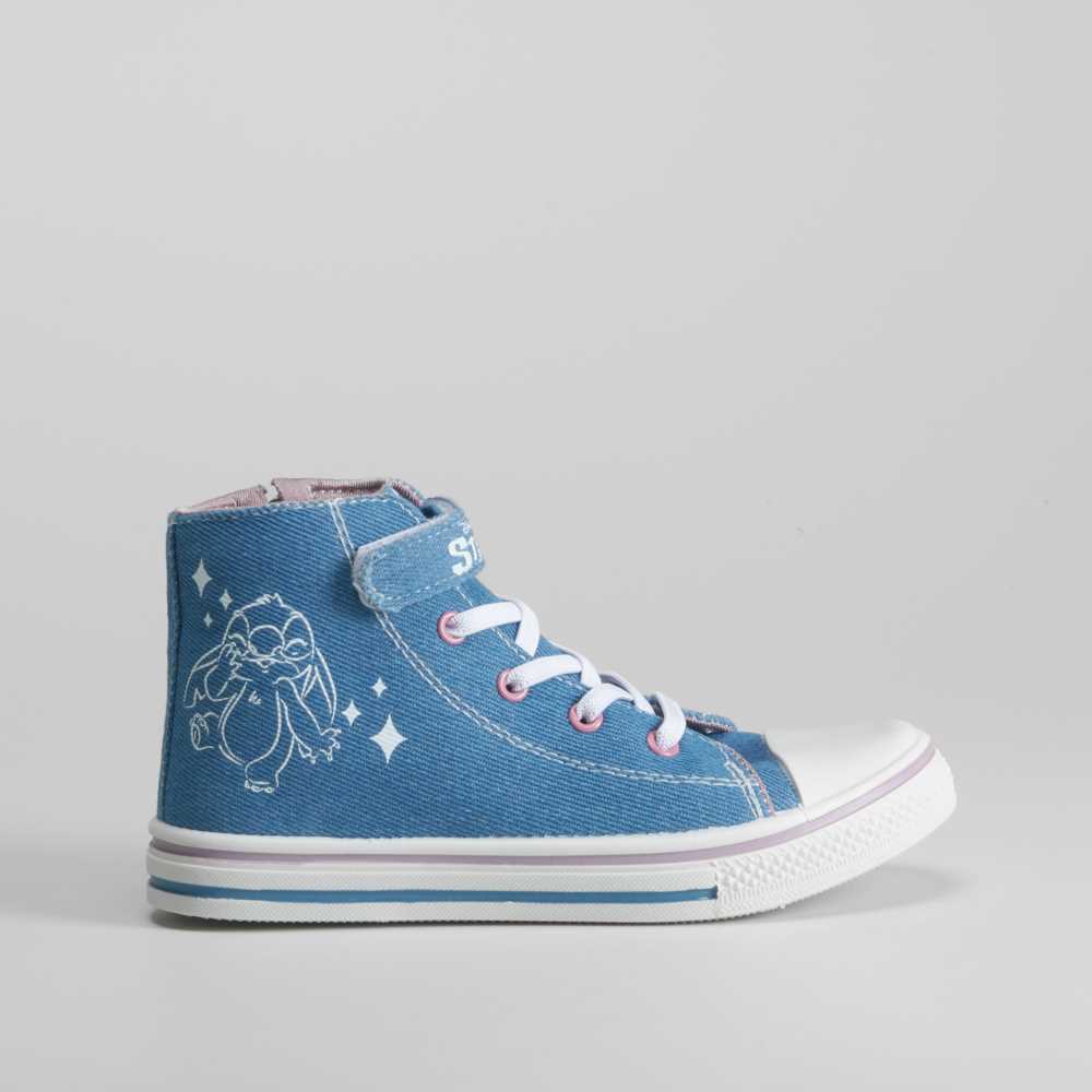 Zapatilla alta lona denim STITCH - Talla: 33