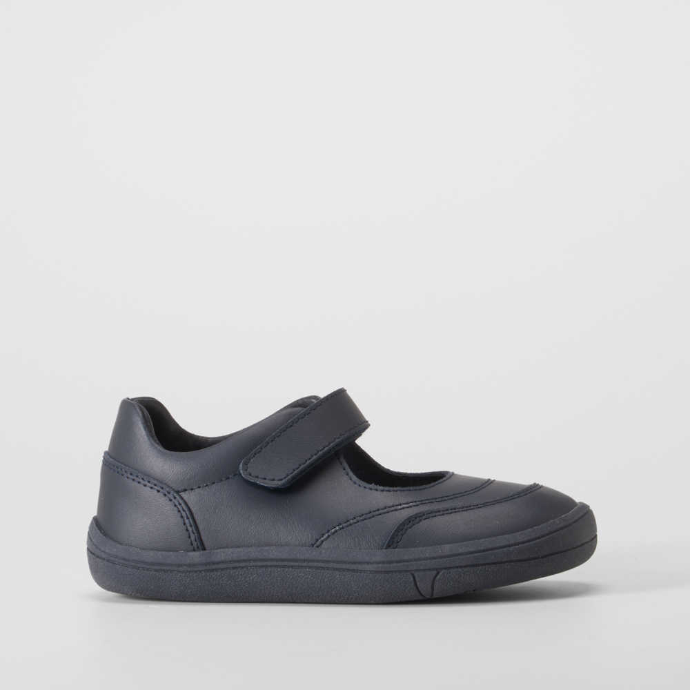 Mercedita colegial barefoot piel azul COMFEET KIDS - Talla: 29