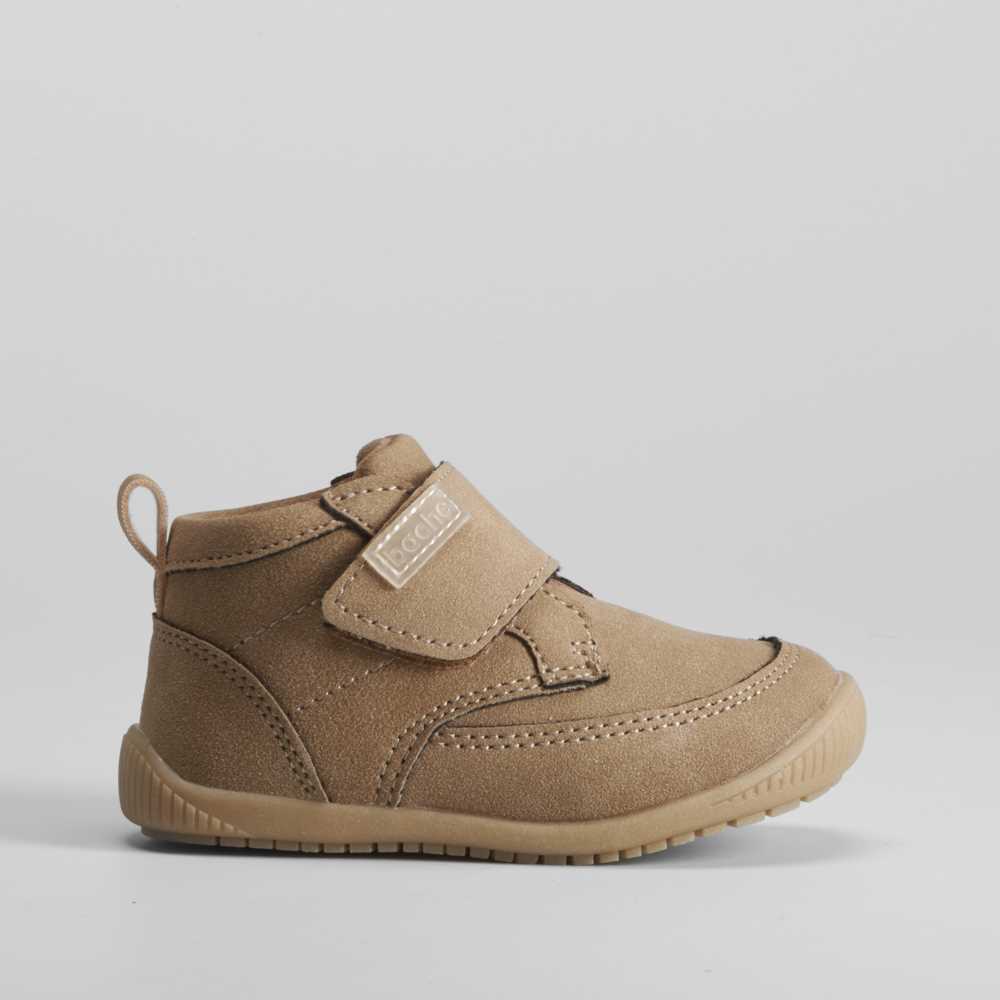 Botín gateo velcro ancho marrón COMFEET BABY - Talla: 25