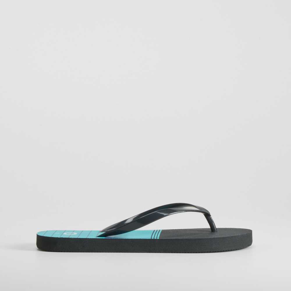 Chancla de dedo tricolor negra y azul COCONUT - Talla: 39