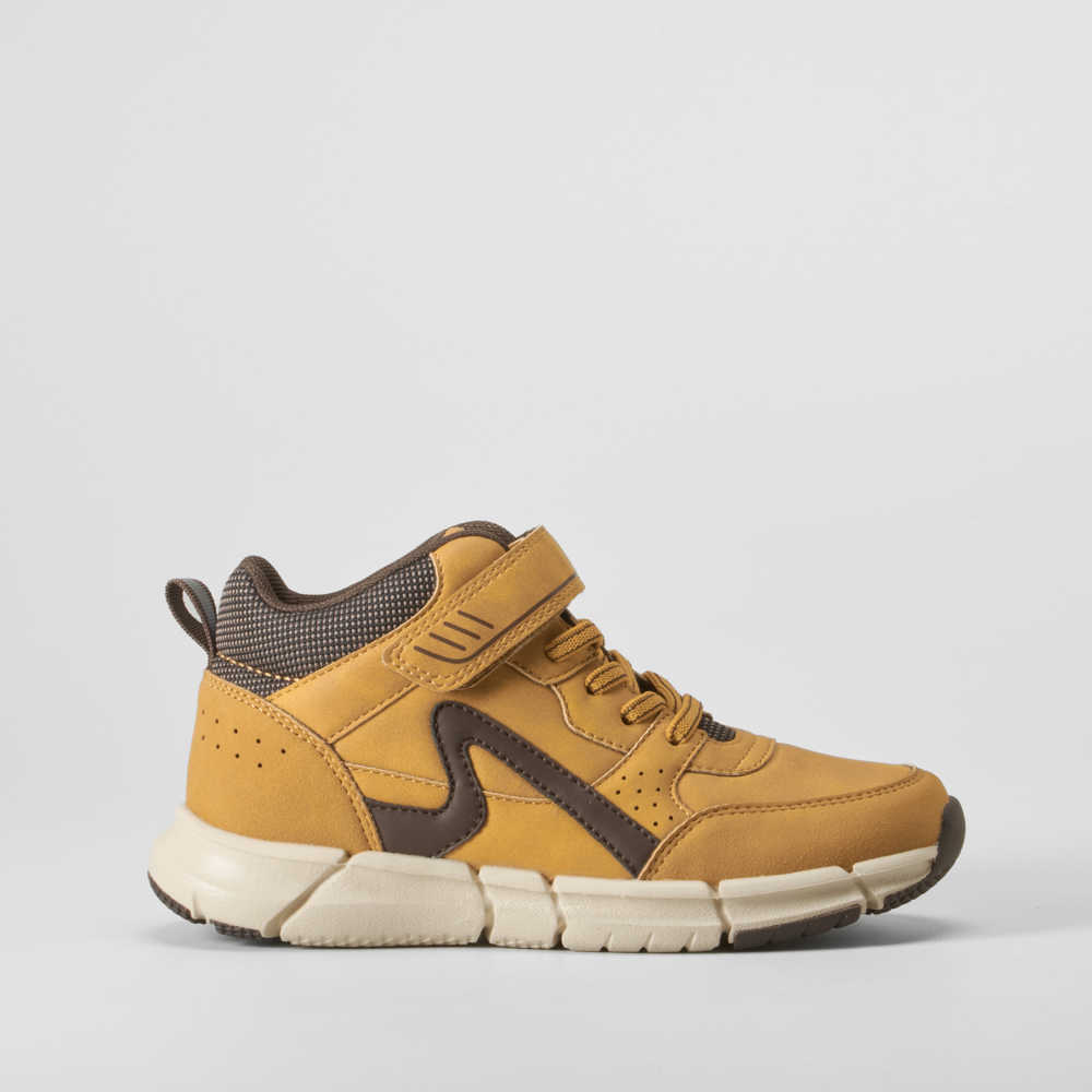 Deportiva alta casual infantil marrón SEVEN FIVE - Talla: 32