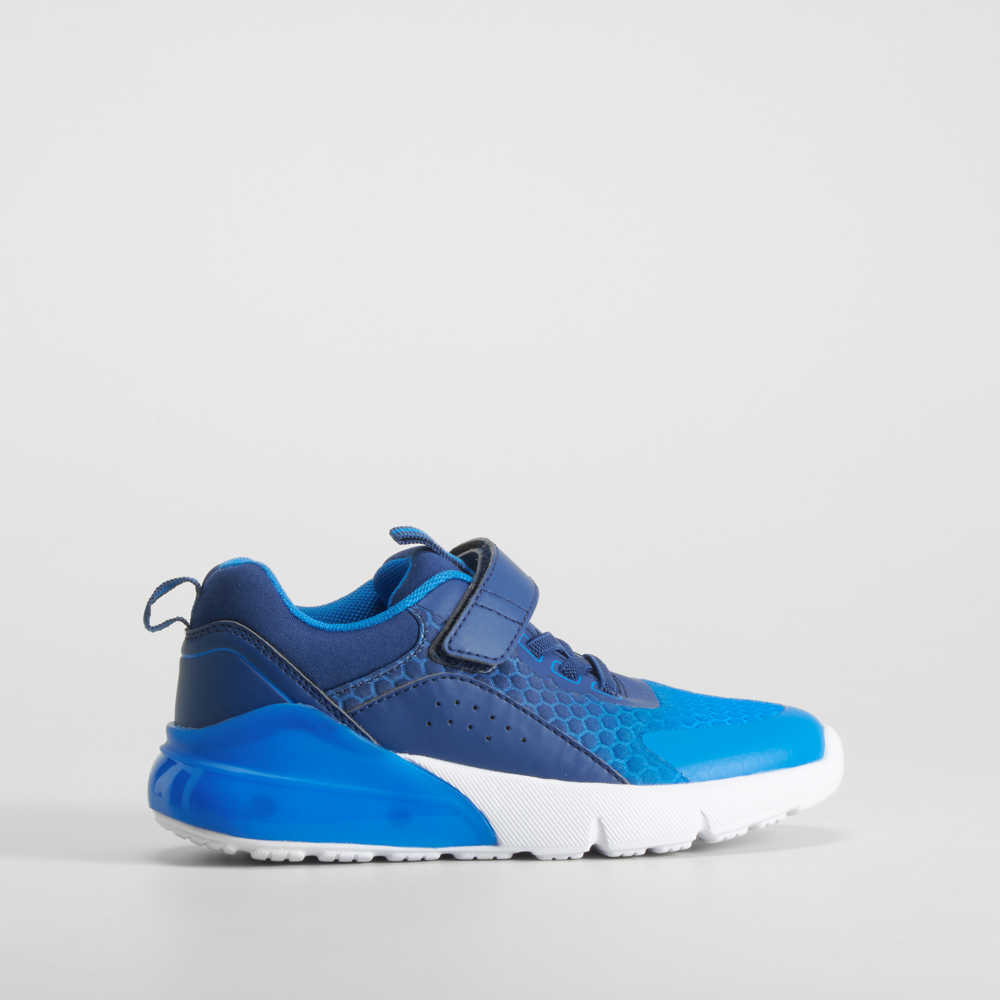 Deportiva con luces y velcro azul SEVEN FIVE - Talla: 34