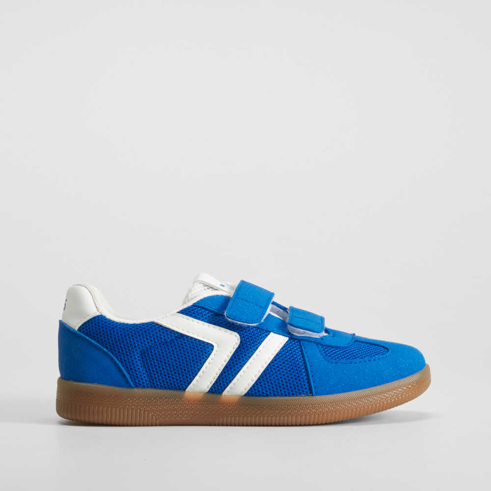 Deportiva retro doble velcro azul SEVEN FIVE - Talla: 32